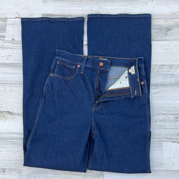 Madewell Denim - Madewell 11” High Rise Flare Womens Jeans Size 28 Dark Blue